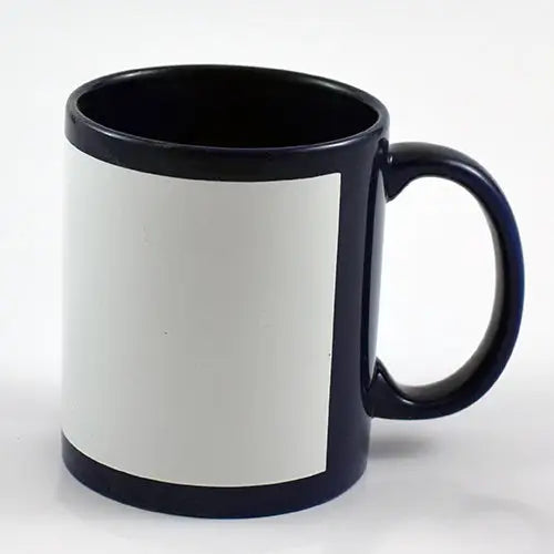 Navy Blue/White Sublimation Mug - simple
